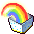 3996134開いた虹色ボックス