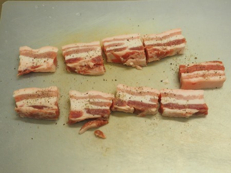 豚ばら肉とレンコンの塩焼き22