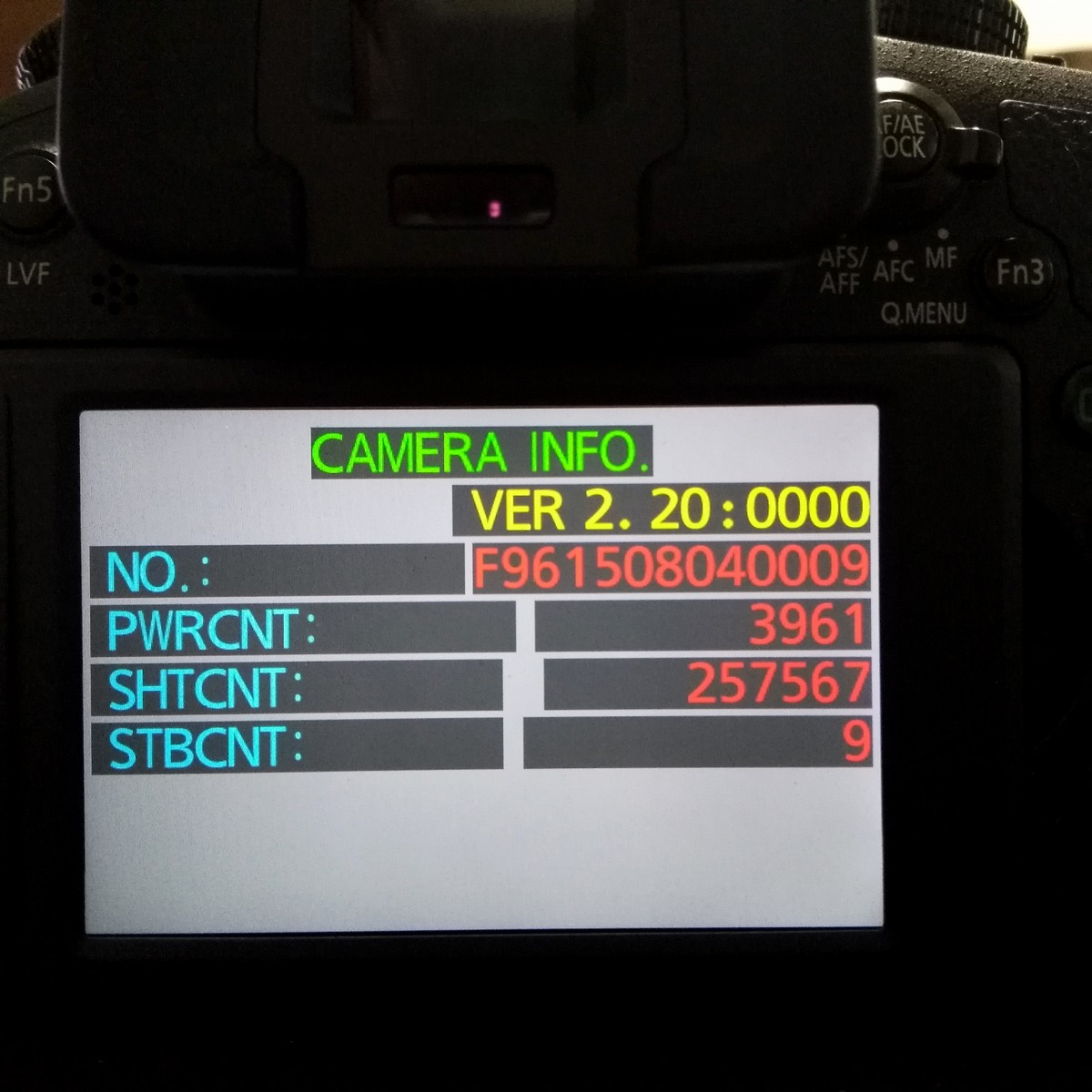 Panasonic LUMIX DMC-FZ1000を使用して2年のシャッター回数は約25万回 