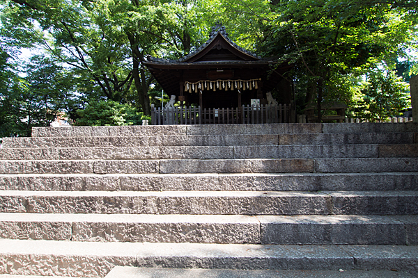 大須白山神社拝殿前階段