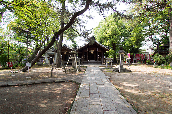 栄生町八幡社境内の風景